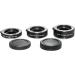 Movo MT-SE47 3-Piece AF Chrome Macro Extension Tube Set for Sony Alpha Mirrorless Cameras - Buy Online on SooperMarket.com