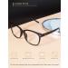 GQUEEN Large Frame Horn Glasses - Stylish UV400 Nerd Glasses for Men & Women - Prescription-Free Matt Black - Buy Online on SooperMarket.com