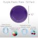 10 Inch Purple Plastic Plates - 50 Count - Round Disposable Plates for Dinner Parties and Special Occasions - Buy Online on SooperMarket.com
