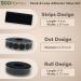 ECOHomes Hook and Loop Tape Set | Interlocking Fasteners for Sewing, Mounting & Fastening | Includes 1 Roll, 8 Strips, 220 Self Adhesive Dots | Black Fabric Tape - Buy Online on SooperMarket.com