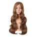 MapofBeauty Charming Synthetic Fiber Long Wavy Hair Women's Party Full Wigs (Light Brown)