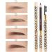 Baluue 2pcs Eyebrow Pen with Brush Eyebrow Pencil Long Lasting Waterproof Eyebrow Makeup Brown #5 1 count (Pack of 1) Marrom 5 - Buy Online on SooperMarket.com