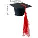 Toseky Graduation Hat Headband | 3D Doctoral Hat Hairpin Graduation Hat Hairpins Hat Inserts Graduation Accessories for Women Men Red - Buy Online on SooperMarket.com