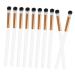 HAPINARY 10pcs Makeup Brush Precision Eyeshadow Brush Makeup Eyeshadow Brush White Wooden Handle