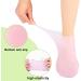 Dearbag Silicone Socks for Women - 2 Pair Anti-Slip Moisturizing Foot Spa & Cracked Heel Care - Soft Skin Color & White - Buy Online on SooperMarket.com