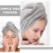 Super Absorbent Coral Fleece Hair Towel & Shower Cap Set | 2pcs Dry Hair Cap for Quick Hair Drying | Perfect Bath Accessory - Buy Online on SooperMarket.com