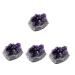 Cabilock 4pcs Amethyst Cluster Rock Purple Rough Gemstones Natural Crystal Decoration Amethyst Cave Agate