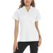 TACVASEN Women's V Neck Golf Polo Shirt - White, Medium | UPF 50+ Sun Protection - Buy Online on SooperMarket.com