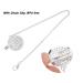 Bling Baby Pacifier Clip - Curved Silicone Design with Rhinestone Crown for Infants 6 to 18 Months - Stylish & Safe Newborn Pacifier (Blue M) - Buy Online on SooperMarket.com