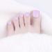 SIUSIO 96Pcs Fake Toe Nails Press On Colorful Square Acrylic Full Cover UV Top Coat - Light Pink & Purple | Short False Nails Set for Toenail Salons and DIY Foot Art Tips - Women and Girls - Buy Online on SooperMarket.com