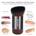 BEAHOT Kabuki Makeup Brush for Blush, Bronzer, and Foundation - Wooden Handle, Perfect for Liquid Makeup and Flawless Powder Cosmetics - Buy Online on SooperMarket.com
