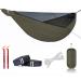 Onewind 11Ft Camping Hammock with Mosquito Net, with Unique Adjustable UHMWPE Ridgeline, Lightweight Portable Double Hammock with 12ft Tree Straps, Ideal for Camping, Hiking, Backpacking, OD Green Od Green 11' 11' x 64"