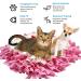 IEUUMLER Dog Snuffle Mat - Training Puzzle Toy for Dogs | 45x45cm Pink & White - International Shipping - Buy Online on SooperMarket.com
