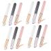 NOLITOY 12 Pcs Lip Brush Concealer Brush Crusher Makeup Brush Makeup Applicator Liner Concealer Brush with Cap Lipstick Brush Applicator Lipstick Applicator Wands Cover Gloss Plastic 10.00X1.00X1.00CMx4pcs Multix4pcs