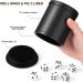 PU Leather Dice Cup with Lid and Felt-Lined Shaker - Set of 6 Dice Included for Yahtzee and Farkle Board Games - Buy Online on SooperMarket.com
