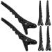 HAPINARY 6pcs Billed Hair Clips Non Slip Hair Clamp Hairdresser Clips Hair Barrettes Hair Pin Black Abs