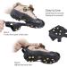 10-Stud Ice Cleats Shoe Spikes - Slip-On Crampons for Winter Outdoor Sports & Climbing - International Shipping Available - Buy Online on SooperMarket.com