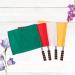 4pcs Stainless Steel Referee Flags with Sponge Handle for Soccer, Football, Volleyball - Yellow, Red, Green, White - Buy Online on SooperMarket.com