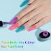 MIZHSE Neon Reflective Glitter Gel Polish Set - Fluorescent Shiny Disco Sparkle - UV LED Soak Off Gel Kit for DIY Nail Art - Salon Quality - Buy Online on SooperMarket.com