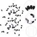 PLAFOPE 100pcs Eye Shadow Stick Eyeshadow Sticks Eyeshadow Applicator Pads Makeup Eyeshadow Emulsion Black 7.5x0.5cm Black - Buy Online on SooperMarket.com