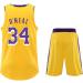 Shop Basketball Jersey Shirt & Shorts for Children & Adults - Sleeveless Suit B-34-Gelb S - International Shipping Available - Buy Online on SooperMarket.com