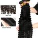 10A Brazilian Deep Wave Human Hair Bundles - 18 20 22 Inch | 100% Virgin Unprocessed Hair - Natural Black Wet and Wavy 3 Bundles - Buy Online on SooperMarket.com