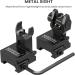 Feyachi S27 Fiber Optic Iron Sights Set with Red/Green Dot Picatinny Backup - Front & Rear Flip Up - Buy Online on SooperMarket.com