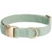 Yudote Ultra-Like Dog Collar for Small Dogs - Natural Cotton Cord for Sensitive Skin - Sage Green (1-Pack) - Buy Online on SooperMarket.com