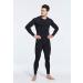 Shop TSLA Men's Thermal Compression Underwear | Winter Sports Leggings with Fleece Lining - Heatlock Technology | Black & Charcoal - Buy Online on SooperMarket.com