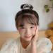 White Pearl Crown Hair Ties Set - 7 Pcs Elastic Hair Scrunchies with Beaded Ponytail Holder for Women and Girls - Buy Online on SooperMarket.com