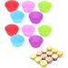 Silicone Cup Delaman 10Pcs Silicone Cup Resuable Food Grade Cake Mold Cupcake Liners for Bakery Home - Buy Online on SooperMarket.com