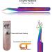 Rainbow Stainless Steel CT Eyelash Tweezers for Extensions - Straight & Curved Individual Russian Volume Isolation Set - Buy Online on SooperMarket.com