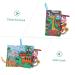Vaguelly Tear-Resistant Fabric Book Set for Toddlers | Soft Touch & Feel Baby Books | Quiet Book Toys for Babies - Buy Online on SooperMarket.com