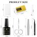 MSRUIOO Fiberglass Nail Extension Gel Kit - Builder Gel with Magical Silk Fiberglass for Quick Nail Extensions - Includes Nail File, Tweezers, Scissors, and Forms for Nail Art - Buy Online on SooperMarket.com