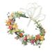 Gogogmee Artificial Flower Headband Headband Bridal Headpieces for Wedding Floral Wreath Headband Boho Hair Ties Lady Headband Flower Rose Wreath Bridal Fairy Headpiece Tiara Fabric