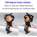 COSOOS 2 Pack Flashlight Mount Holder Universal Bicycle Led Light Mounting Holder 360 Rotation Clip Clamp for Flashlight Cycling Riding Orange+Black - Buy Online on SooperMarket.com