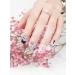 EBANKU Purple Blue Semi Cured Gel Nail Strips | Long Lasting Waterproof Nail Wraps with Cuticle Stick, File, Wipes | UV/LED Lamp Required | Pink and Black - Buy Online on SooperMarket.com