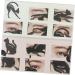 KALLORY Stencils 2pcs Eyeshadow Stencil Eye Stencil Eyeliner Stencil Mold The Cat Eye Makeup Set - Buy Online on SooperMarket.com