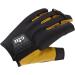 Gill Mens Pro Short Finger Sailing and Dinghy Gloves - Black XS