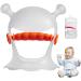 BAOK Hand Biting Rings for Babies | Anti-Drop Silicone Bite Ring Toys | Durable Dental Play Stuff | Safe Baby Gifts - Orange - Buy Online on SooperMarket.com