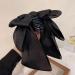 Hair Bows for Women Bows for Hair Ribbon Hair Clips 2PCS Black Red Hair Bow Satin Bow Hair Clips Large Silky Ribbon Bows Hair Accessories for Women Girls Short Type - Buy Online on SooperMarket.com