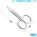 YNR Curved Blade Stainless Steel Cuticle Scissors for Manicure Pedicure - Professional Beauty Grooming Tool for Thick Toenails, Eyebrows, Nose Hair - Men and Women - Buy Online on SooperMarket.com