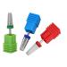 3PC Safety Nail Drill Set - Professional Polishing Tools for Acrylic & Gel Nails | Medium-Fine Coarse Bits (Silver) - Ideal for Nail Art & Care - Buy Online on SooperMarket.com