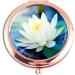 iampanda Compact Rose Gold Pocket Makeup Mirror with 2X Magnifying - Beautiful Lotus Flower Design - Buy Online on SooperMarket.com