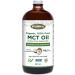 Flora Health MCT Oil 100% Pure Organic Energy Boost C8 Caprylic & C10 Capric Acids Ethically and Sustainably Sourced Coconuts Keto Kosher Non-GMO Verified 941 mL Liquid Glass Bottle - Buy Online on SooperMarket.com