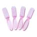 Yebeauty Nail Brush Fingernail Cleaner 4 Pack Hand Scrub Cleaning Brush Plastic Hand Finger Toes Scrubbing Brush Pedicure Nail Scrubber Clear Pink
