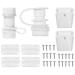 Cooler Replacement Parts Kit, Ice Chest Plastic Hinges, Threaded and Triple-Snap Drain Plug, Latches and Stainless Steel Screws Combo, Plastic Cooler Replacement Set