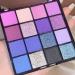 Yeweian Purple Blue Eyeshadow Palette  16 Colors Blue Purple Glitter Matte Eyeshadow Makeup Palette  Korean Eyeshadow Palette Makeup  Waterproof Bright Colourful Eye Shadow Plattet sombras de ojos profesional 13