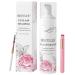 Eyelash shampoo Breylee eyelash care eyelash care for salon and home use eyelash extension eyes make-up remover with 2 brushes (200ml 7 fl oz) 200 ml (1 Pack)