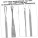 Baluue 1 Set Blackhead Removal Tool Scraper Tool Blemish Extractor Tool Pore Cleaner Stainless Steel Silver - Buy Online on SooperMarket.com